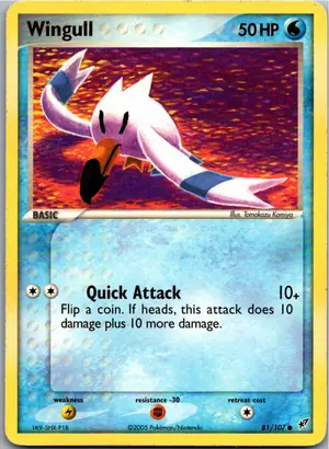 Pokémon-Karte Wingull 81/107 EX Deoxys