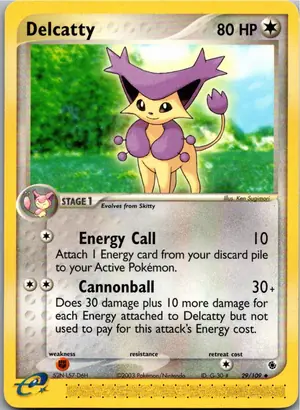 Pokémon-Karte Delcatty Enekoro 29/109 EX Rubin & Saphir