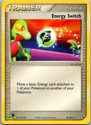 Pokémon-Karte Energy Switch Energietausch 82/109 EX Rubin & Saphir