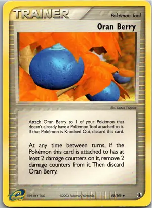 Pokémon-Karte Oran Berry Sinelbeere 85/109 EX Rubin & Saphir