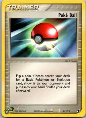Pokémon-Karte Poké Ball 86/109 EX Rubin & Saphir