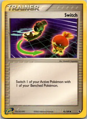 Pokémon-Karte Switch Tausch 92/109 EX Rubin & Saphir