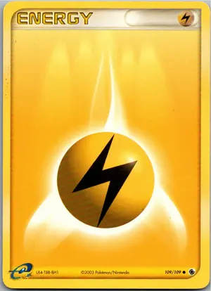 Pokémon-Karte Lightning Energy Elektro Energie 109/109 EX Rubin & Saphir