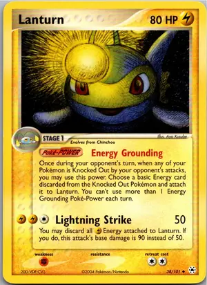 Pokémon-Karte Lanturn 38/101 Hidden Legends