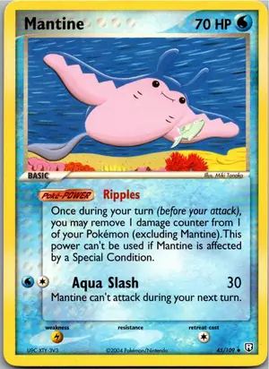 Pokémon-Karte Mantine Mantax 45/109 Team Rocket Returns