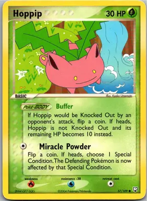 Pokémon-Karte Hoppip Hoppspross 57/109 Team Rocket Returns