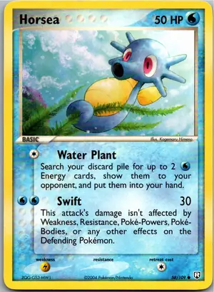 Pokémon-Karte Horsea Seeper 58/109 Team Rocket Returns