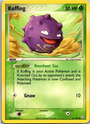 Pokémon-Karte Koffing Smogon 61/109 Team Rocket Returns