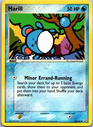 Pokémon-Karte Marill 68/109 Team Rocket Returns
