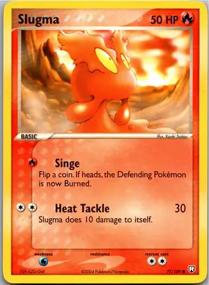 Pokémon-Karte Slugma Schneckmag 77/109 Team Rocket Returns