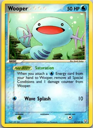 Pokémon-Karte Wooper Felino 81/109 Team Rocket Returns