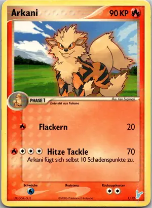 Pokémon-Karte Arkani 1/12 EX trainer Kit 2 (Minun)