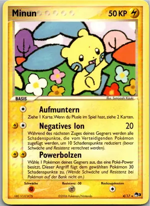 Pokémon-Karte Minun 4/17 POP Series 3