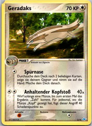 Pokémon-Karte Geradaks 3/10 EX trainer Kit (Latios)