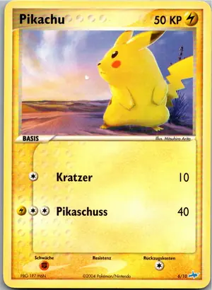 Pokémon-Karte Pikachu 6/10 EX trainer Kit (Latios)