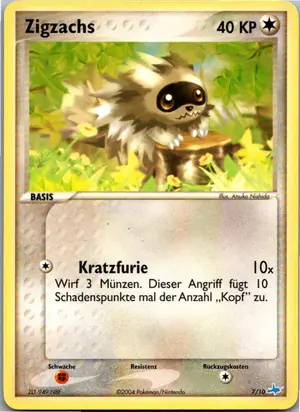 Pokémon-Karte Zigzachs 7/10 EX trainer Kit (Latios)