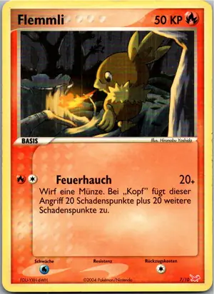 Pokémon-Karte Flemmli 7/10 EX trainer Kit (Latias)