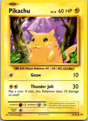 Pokémon-Karte Pikachu 58/102 Grundset