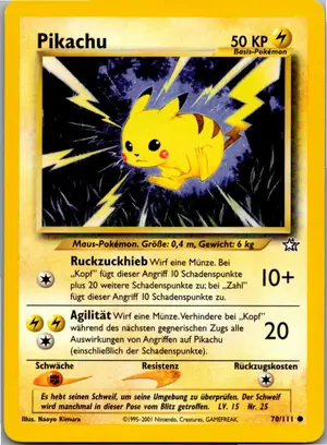 Pokémon-Karte Pikachu 70/111 Neo Genesis