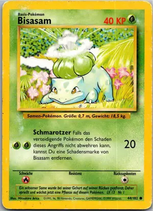 Bisasam Exemplar 3,25 €