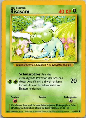 Bisasam Exemplar 3,25 €