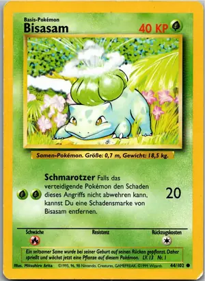Bisasam Exemplar 3,25 €