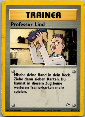 Pokémon-Karte Professor Lind 96/111 Neo Genesis