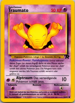 Pokémon-Karte Drowzee 54/82 Team Rocket