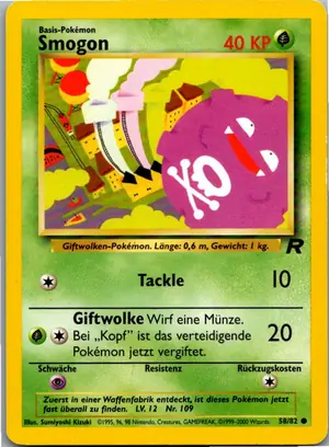 Pokémon-Karte Koffing 58/82 Team Rocket