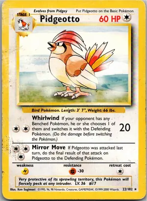 Pokémon-Karte Pidgeotto Tauboga 22/102 Grundset