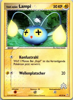 Pokémon-Karte Lampi 49/95 EX Team Magma vs Team Aqua