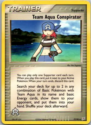 Pokémon-Karte Team Aqua Conspirator 77/95 EX Team Magma vs Team Aqua