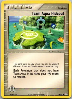 Pokémon-Karte Team Aqua Hideout 78/95 EX Team Magma vs Team Aqua