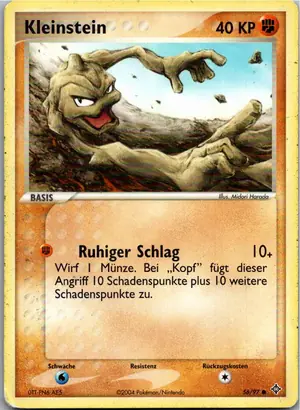 Pokémon-Karte Kleinstein 56/97 EX Drache