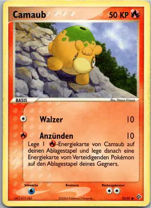 Pokémon-Karte Numel 70/97 EX Drache