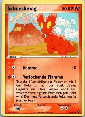 Pokémon-Karte Schneckmag 72/97 EX Drache