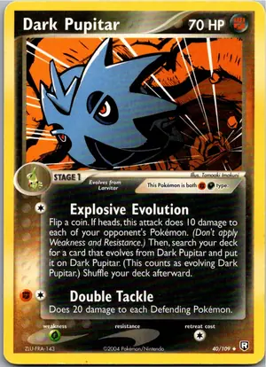 Pokémon-Karte Dark Pupitar 40/109 Team Rocket Returns