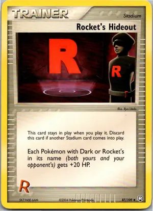 Pokémon-Karte Rocket's Hideout 87/109 Team Rocket Returns