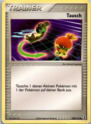 Pokémon-Karte Tausch 92/109 EX Rubin & Saphir
