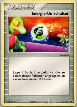 Pokémon-Karte Energietausch 82/109 EX Rubin & Saphir