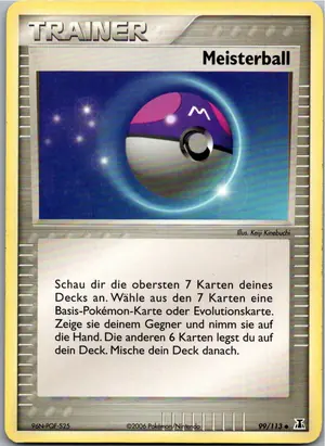 Pokémon-Karte Meisterball 99/113 EX Delta Species