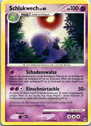 Pokémon-Karte Schlukwech 9/99 Arceus