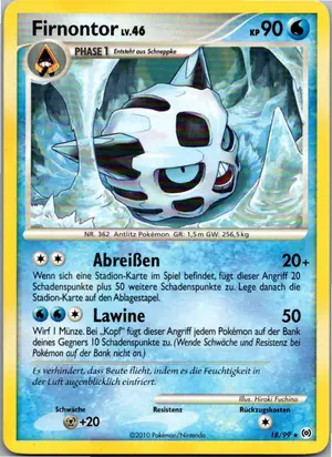 Pokémon-Karte Firnontor 18/99 Arceus