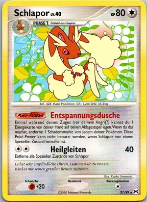 Pokémon-Karte Schlapor 21/99 Arceus