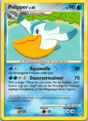 Pokémon-Karte Pelipper 24/99 Arceus