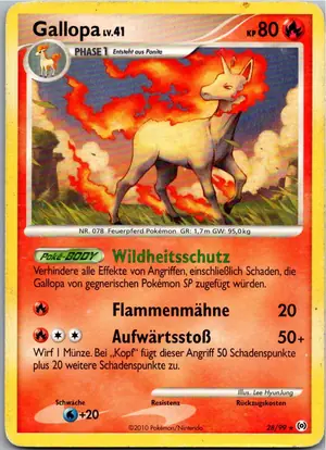 Pokémon-Karte Gallopa 28/99 Arceus