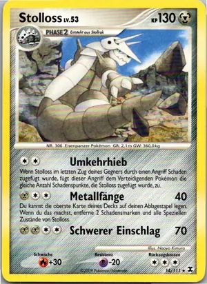 Pokémon-Karte Stolloss 14/111 Aufstieg der Rivalen