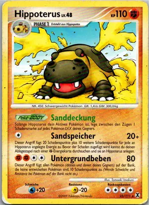 Pokémon-Karte Hippoterus 25/111 Aufstieg der Rivalen