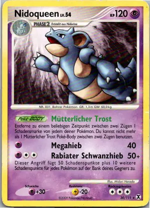 Pokémon-Karte Nidoqueen 30/111 Aufstieg der Rivalen