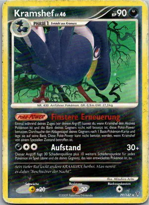 Pokémon-Karte Kramshef 29/147 Ultimative Sieger